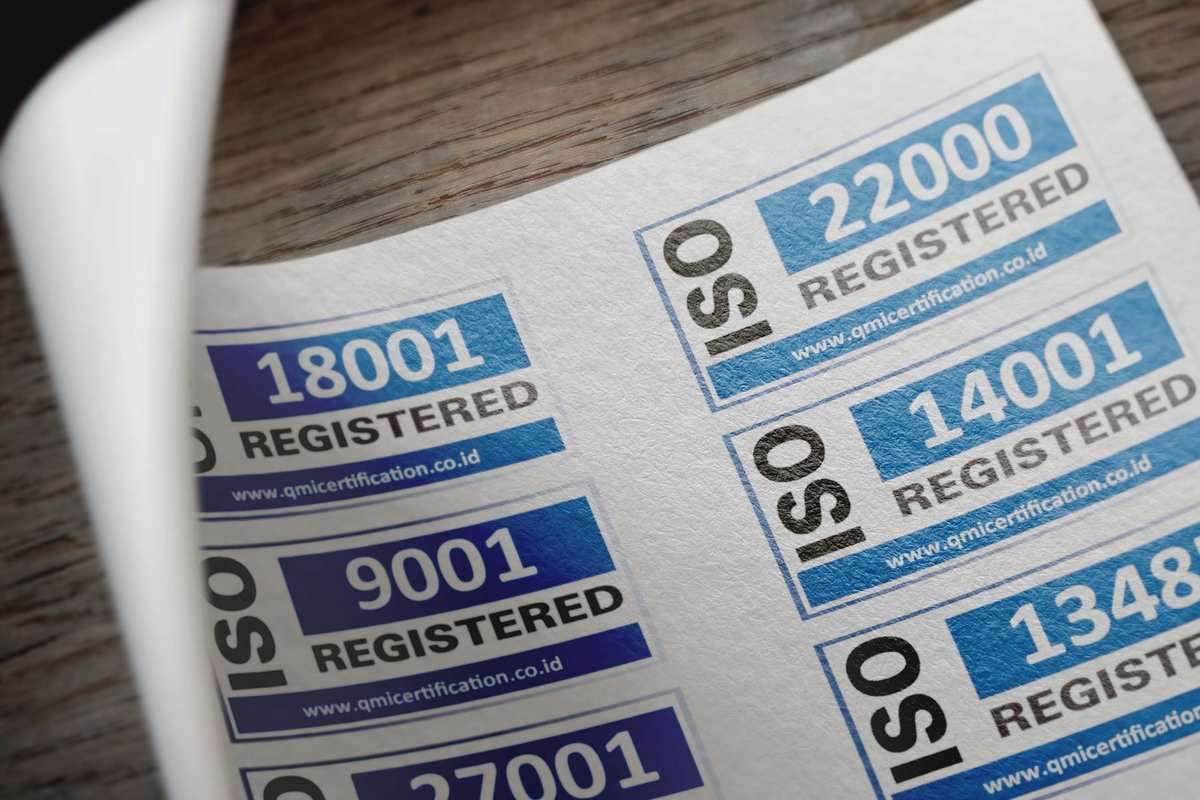 Feuilles d'autocollants ISO avec numéros 18001, 22000, 9001, 14001, 1348, 27001 Feuilles d'autocollants ISO avec numéros 18001, 22000, 9001, 14001, 1348, 27001